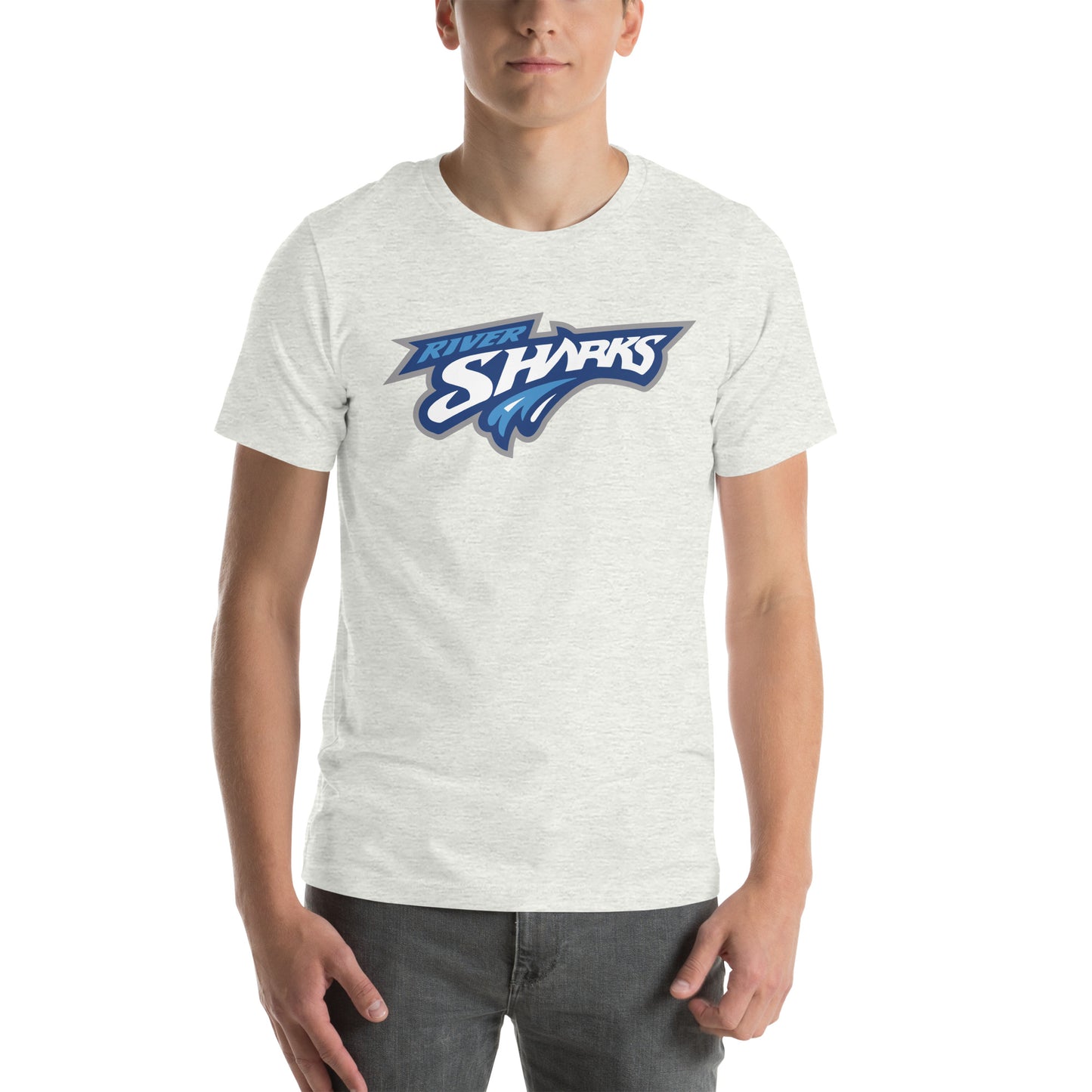 River Sharks Splash Logo Unisex Crew Neck T-shirt