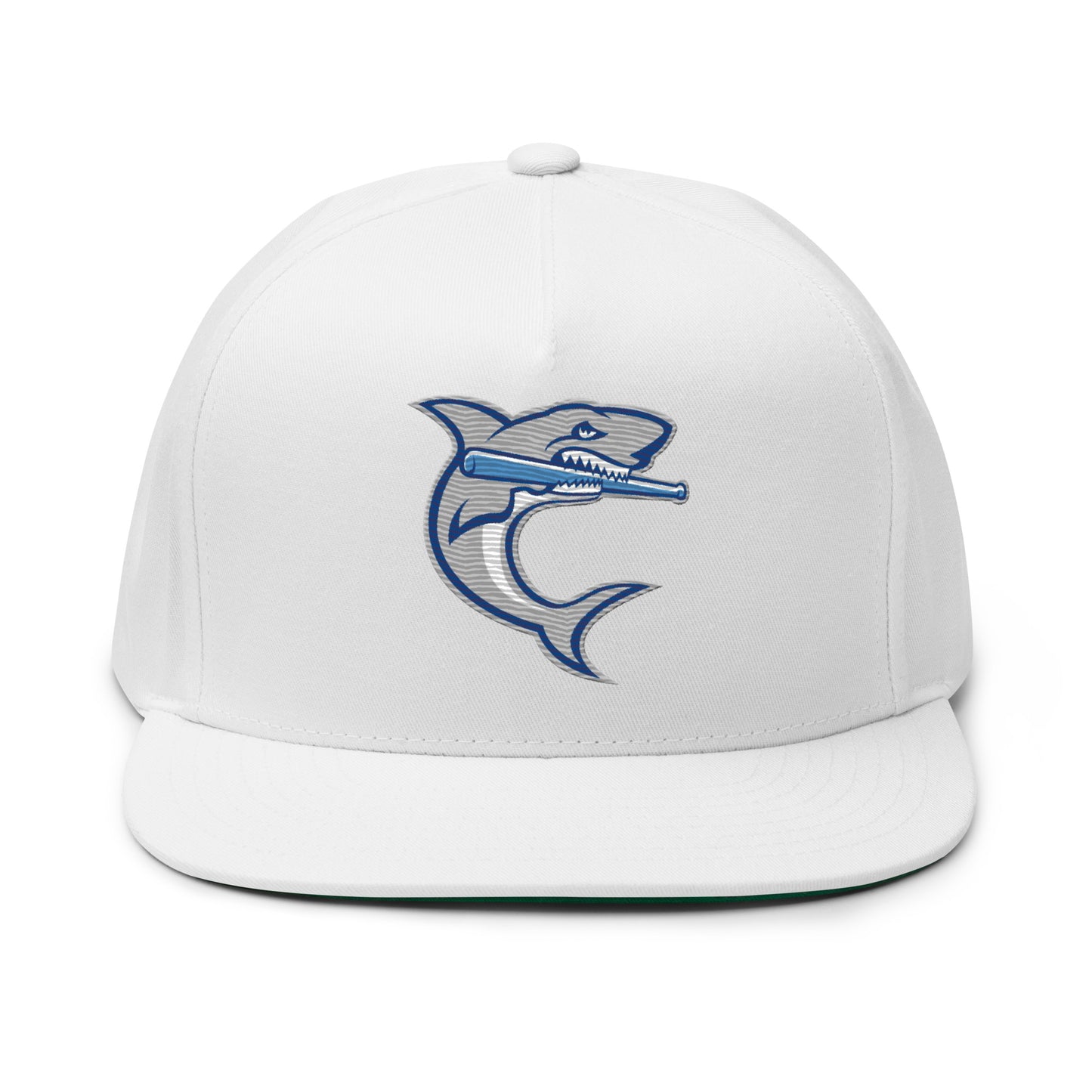 River Sharks Logo Flat Bill Hat - Snapback