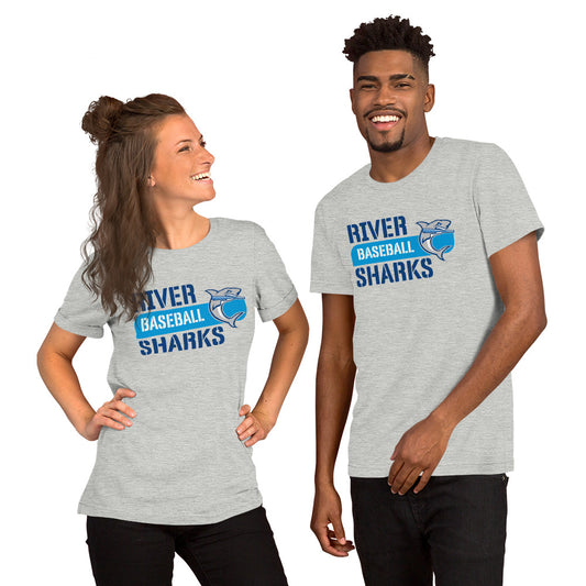 River Sharks Baseball Logo Unisex T-Shirt