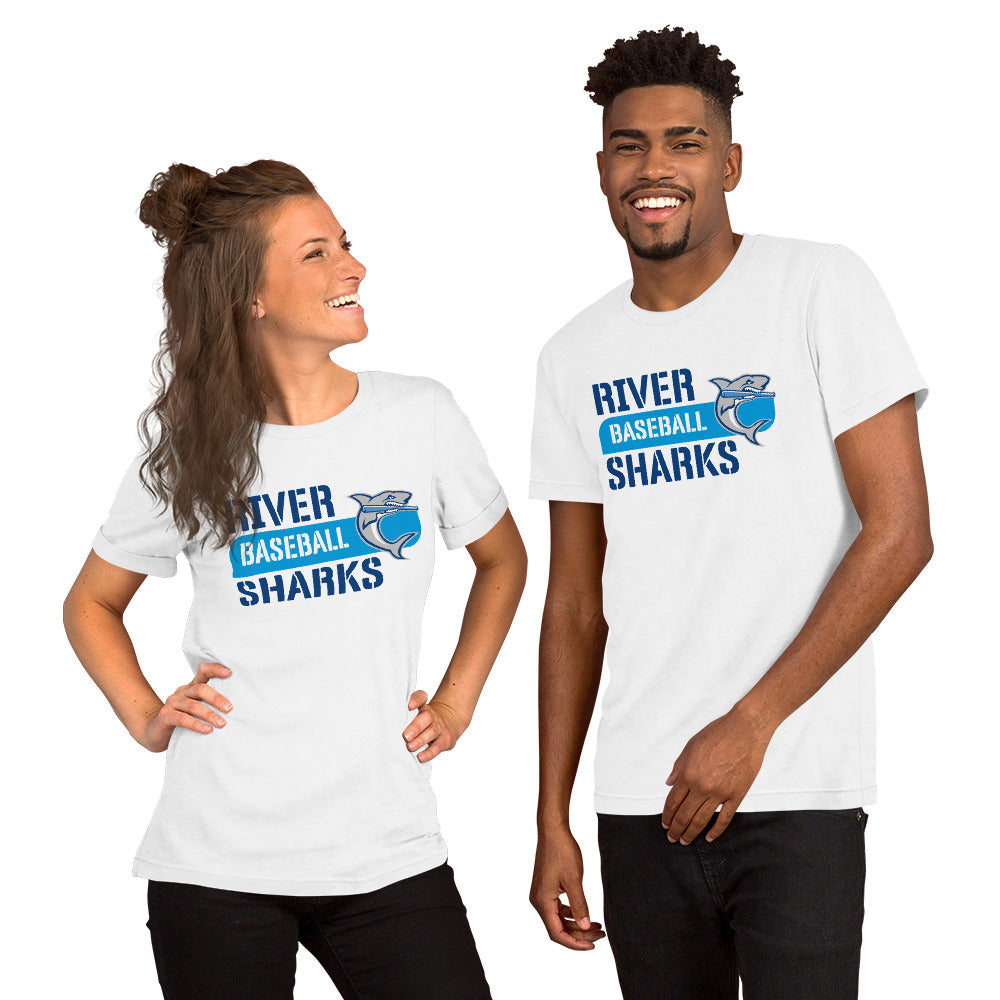 River Sharks Baseball Logo Unisex T-Shirt