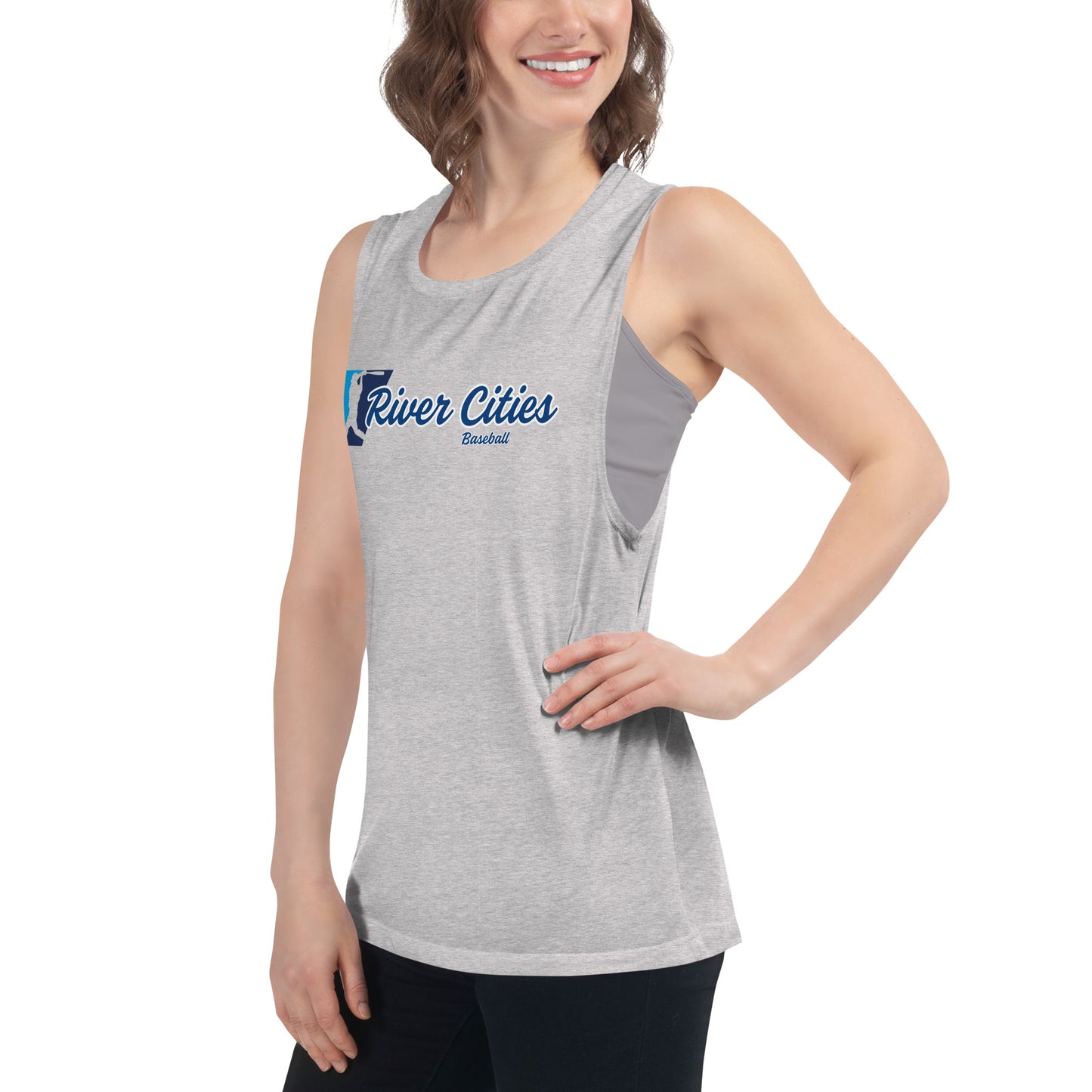 River Cities Script Women's Muscle Tank