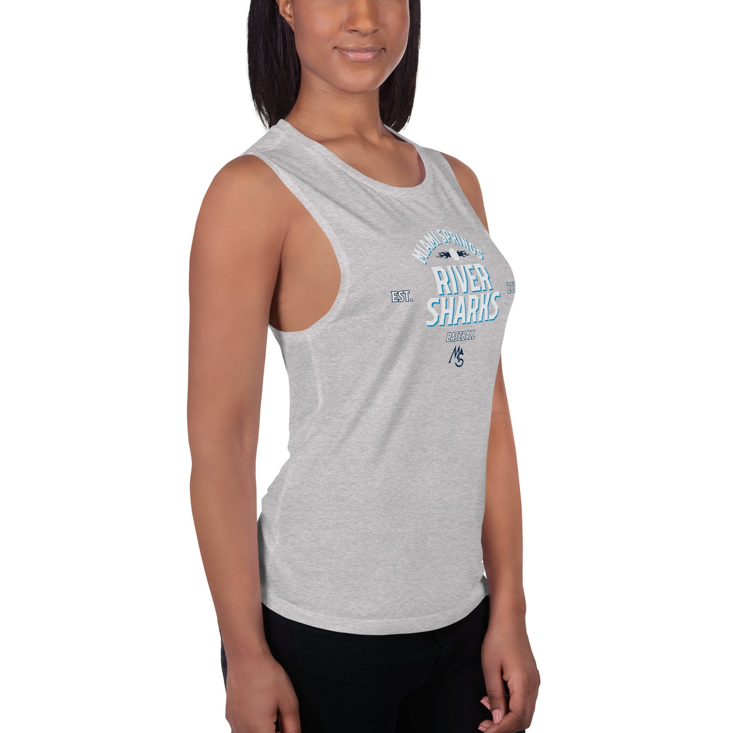 River Sharks Est. 2018 Women's Muscle Tank