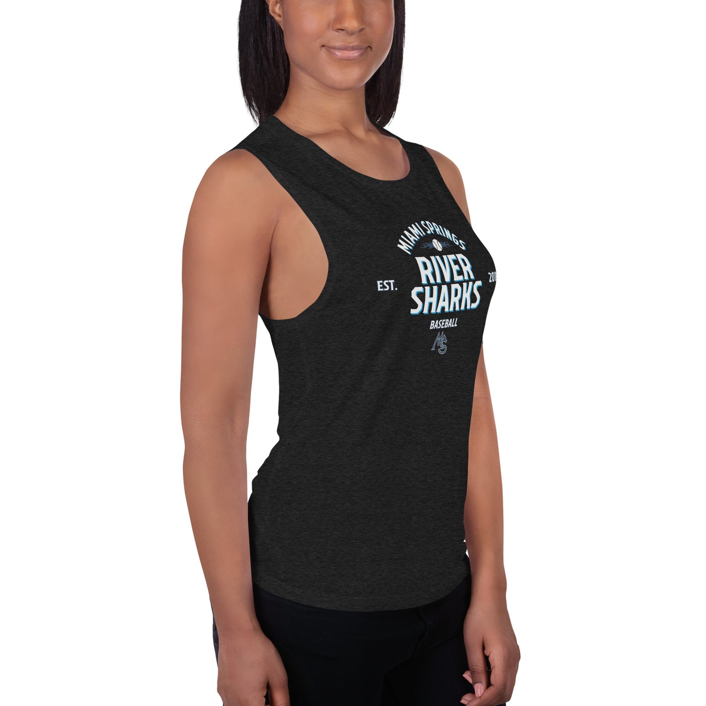 River Sharks Est. 2018 Women's Muscle Tank