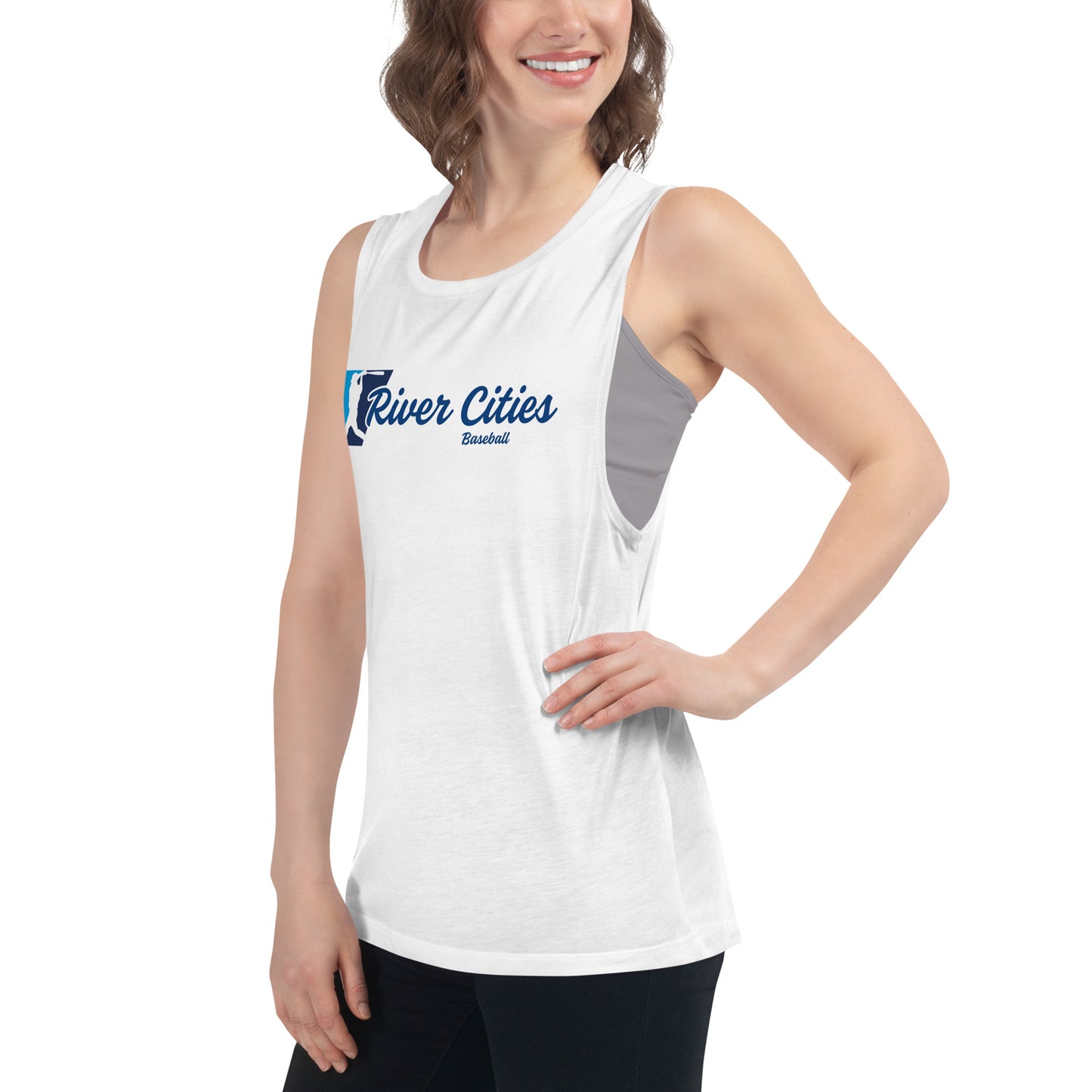 River Cities Script Women's Muscle Tank